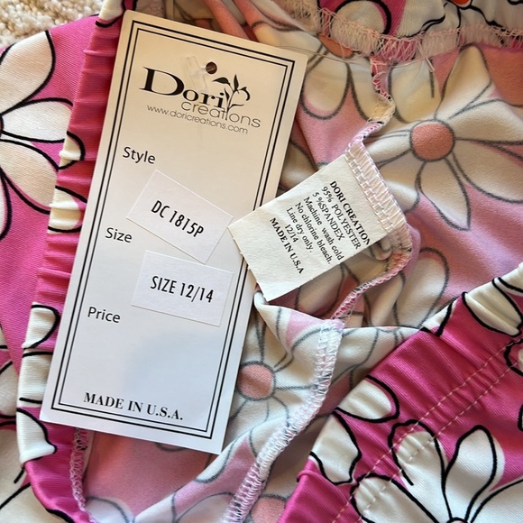 Dori Creation pink daisy biker shorts - Picture 6 of 6